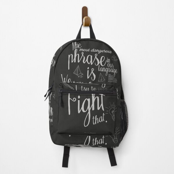Item preview, Fight that!, Grace Hopper sentence for mind-changing, mind openness, inspiration, motivation, giclée, handwritten, calligraphy, chalkboard black and white, version 1 designed and sold by Spallutos.