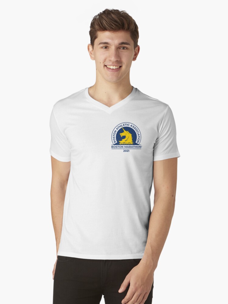 boston marathon V-Neck T-Shirt for Sale by ALBARRAKA