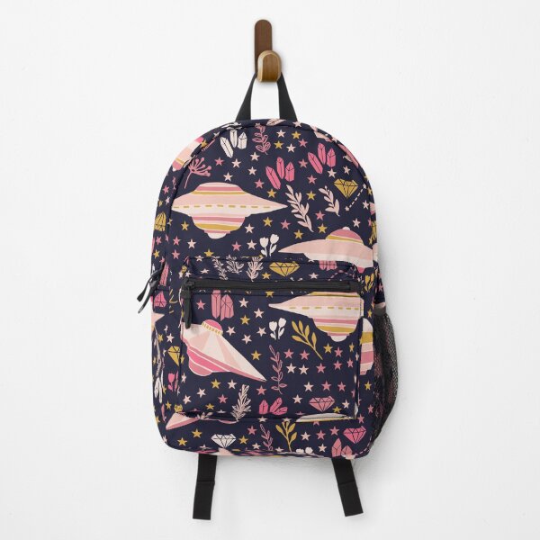 Item preview, Pink UFO Pattern with stars and crystals designed and sold by kapotka.
