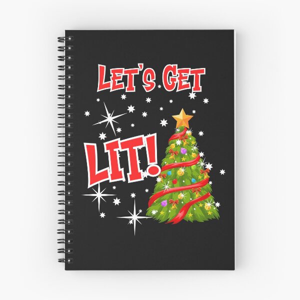Item preview, LET'S GET LIT, FUN IDIOM, CHRITMAS LIGHTS, CHRISTMAS DRINKING, PARTY CHRISTMAS, designed and sold by R B Chrystal.