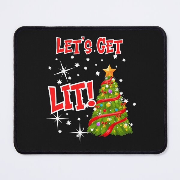 Item preview, LET'S GET LIT, FUN IDIOM, CHRITMAS LIGHTS, CHRISTMAS DRINKING, PARTY CHRISTMAS, designed and sold by R B Chrystal.