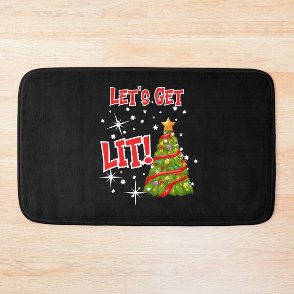 Item preview, LET'S GET LIT, FUN IDIOM, CHRITMAS LIGHTS, CHRISTMAS DRINKING, PARTY CHRISTMAS, designed and sold by R B Chrystal.