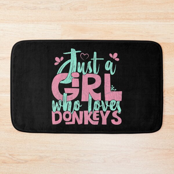Item preview, Just A Girl Who Loves Donkeys Farmer Gift print designed and sold by theodoros20.