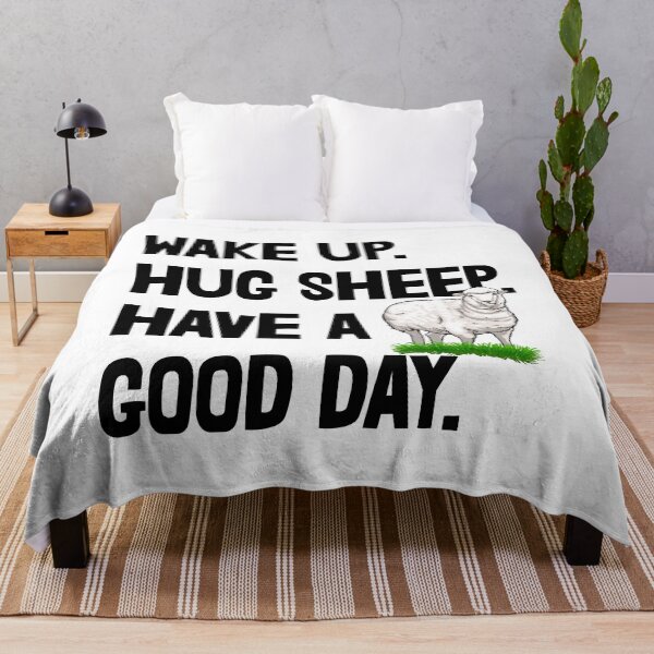 Item preview, Wake Up Hug Sheep Have A Good Day designed and sold by Bendthetrend.