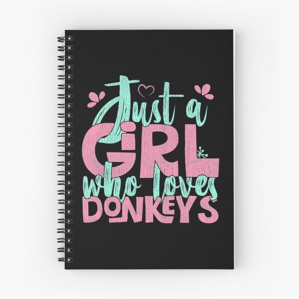 Item preview, Just A Girl Who Loves Donkeys Farmer Gift print designed and sold by theodoros20.