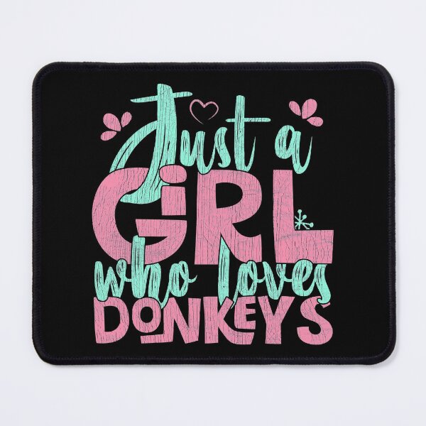 Item preview, Just A Girl Who Loves Donkeys Farmer Gift print designed and sold by theodoros20.