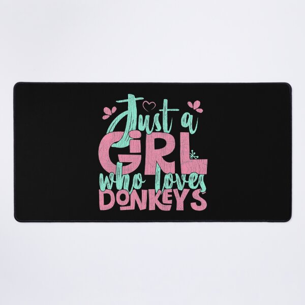 Item preview, Just A Girl Who Loves Donkeys Farmer Gift print designed and sold by theodoros20.
