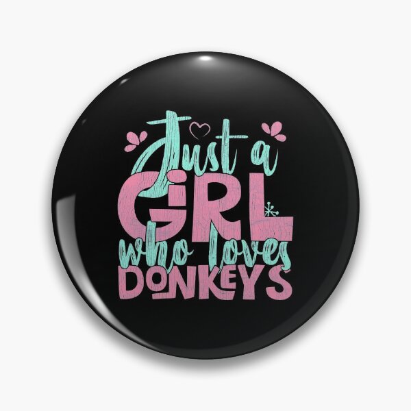 Item preview, Just A Girl Who Loves Donkeys Farmer Gift print designed and sold by theodoros20.