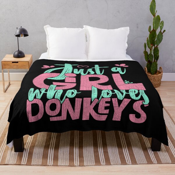 Item preview, Just A Girl Who Loves Donkeys Farmer Gift print designed and sold by theodoros20.