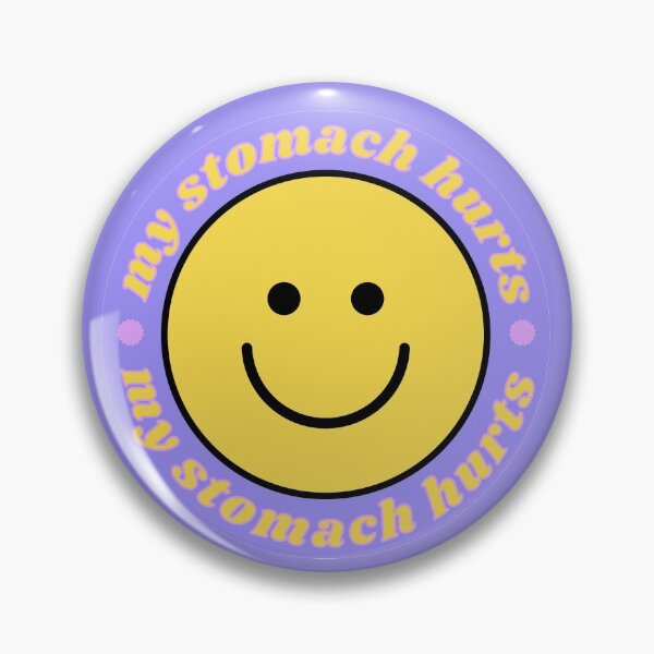Item preview, My Stomach Hurts Purple Smiley designed and sold by bridglet.