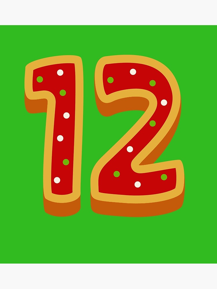 "12 Days until Christmas" Poster for Sale by HolidayGems Redbubble