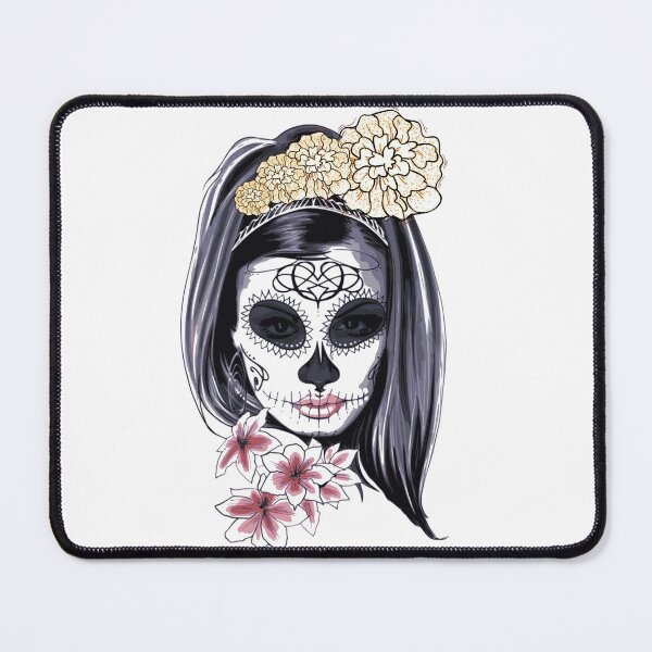Item preview, Female skull with flowers designed and sold by razaldo.