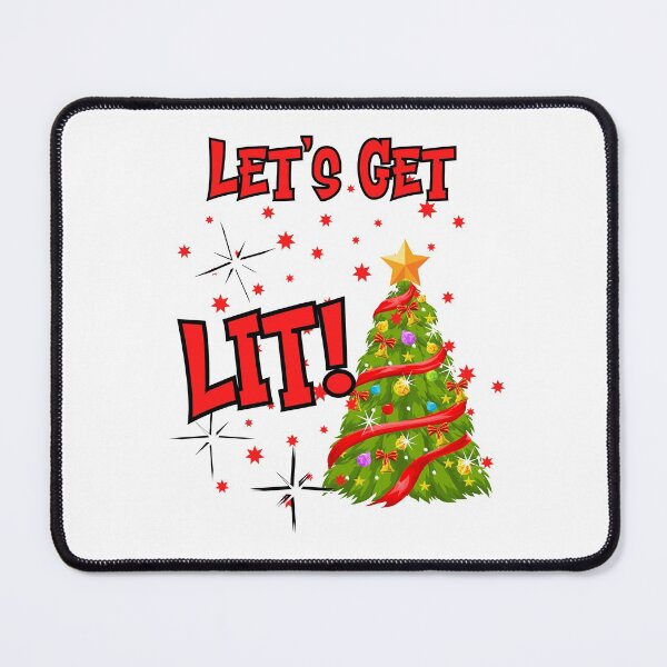 Item preview, LET'S GET LIT, FUN IDIOM, CHRITMAS LIGHTS, CHRISTMAS DRINKING, PARTY CHRISTMAS, designed and sold by R B Chrystal.