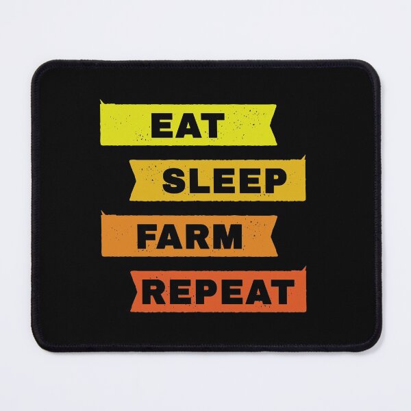 Item preview, Eat Sleep Farm Repeat designed and sold by FridPix.