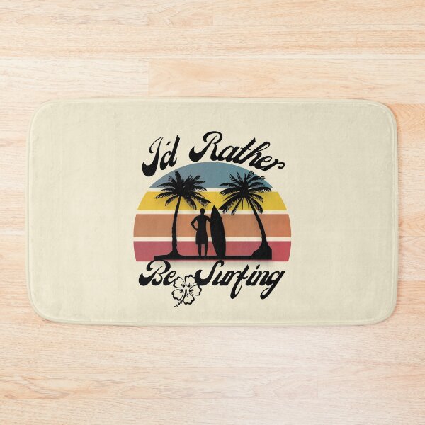 Item preview, Id rather be Surfing sticker - I would rather be surfing - Rerto sun set - Surfer sun set - Chasing Sunsets designed and sold by MinimalSketches.