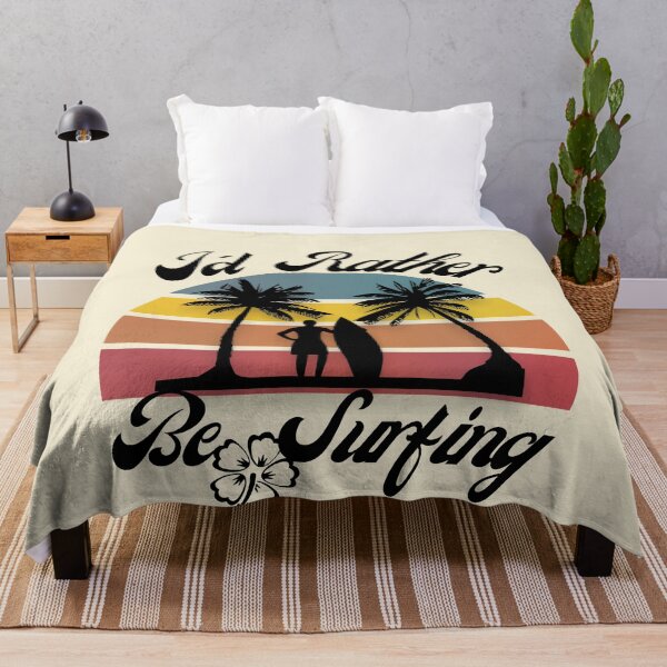 Item preview, Id rather be Surfing sticker - I would rather be surfing - Rerto sun set - Surfer sun set - Chasing Sunsets designed and sold by MinimalSketches.