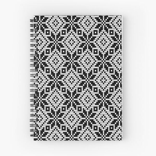 Item preview, Grid Paper White and Black Geometric Nordic Pattern designed and sold by taiche.