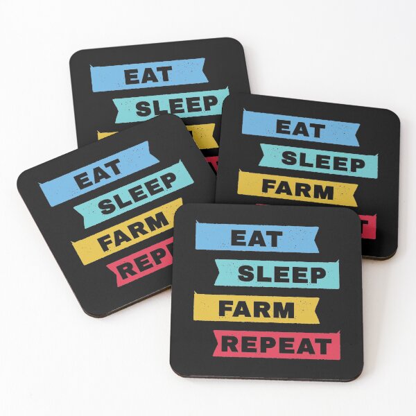 Item preview, Eat Sleep Farm Repeat designed and sold by FridPix.