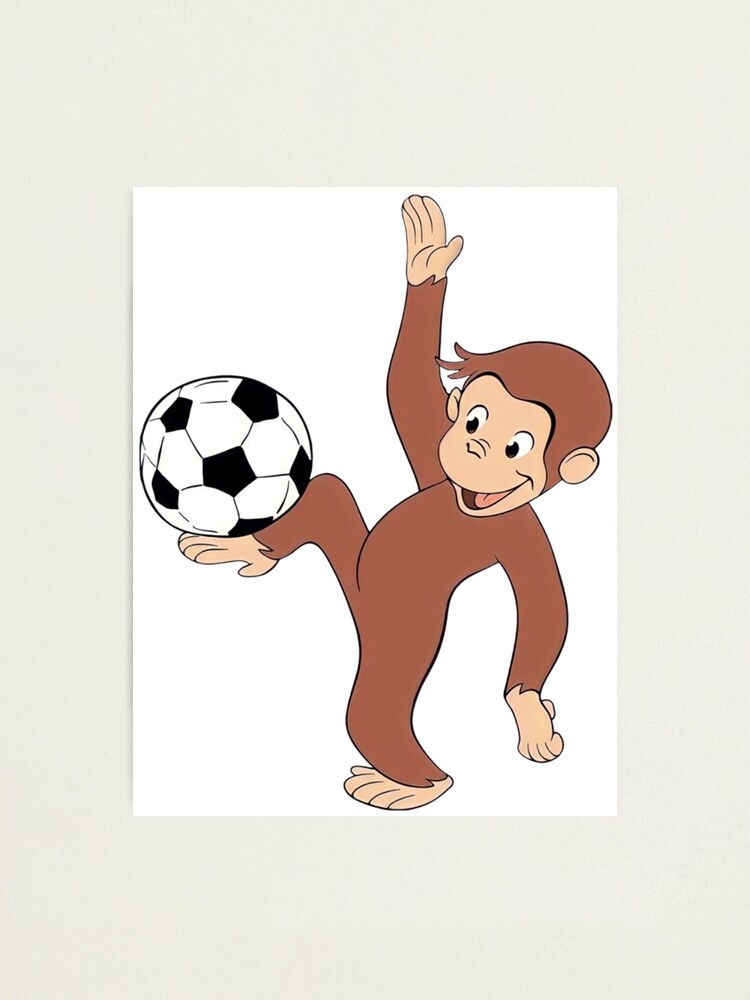 George the curious monkey cartoon for kids pack  Art Board Print for Sale  by portrait4you