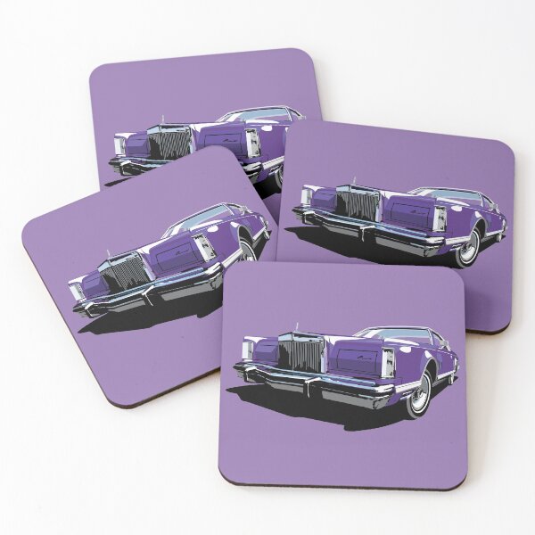 Item preview, 1970s Lincoln Continental in purple designed and sold by candc-retro.