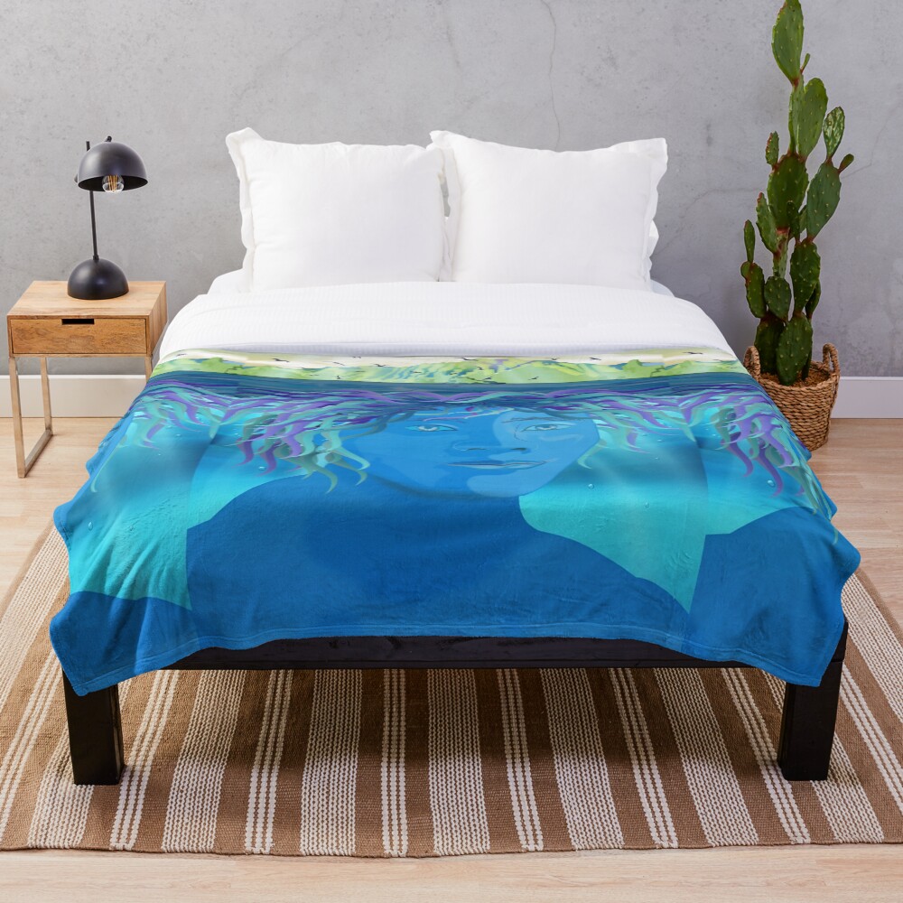 Item preview, Throw Blanket designed and sold by Mantra-tshirt.