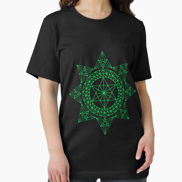 Green geometric mandala Essential T-Shirt