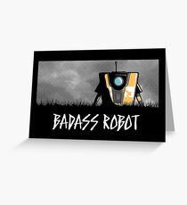 Badass Robot Greeting Card