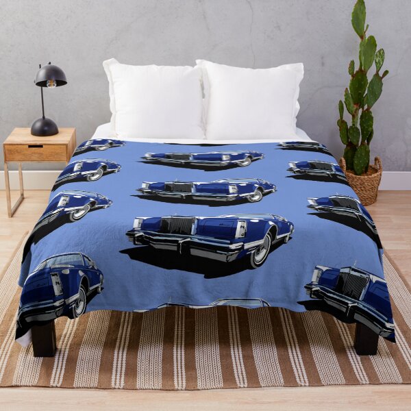Item preview, 1970s Lincoln Continental in dark blue designed and sold by candc-retro.