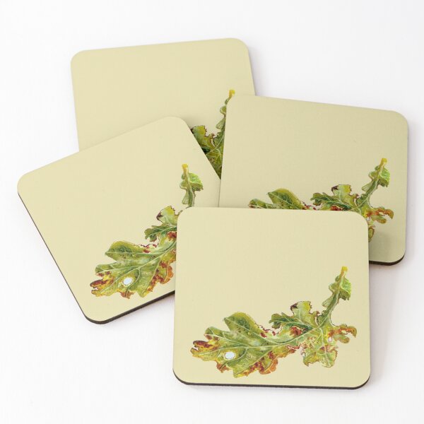 Item preview, Watercolour study of Autumn Oak leaf designed and sold by ikon-olga.