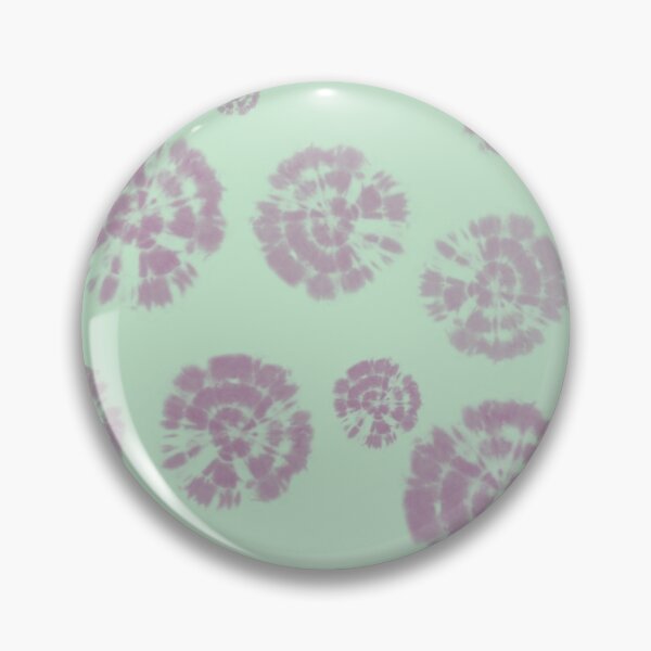 Item preview, Tie Dye Circles in Dahlia Violett on Light Green Background designed and sold by nabeArtist.