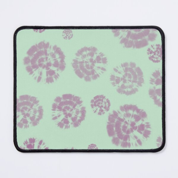 Item preview, Tie Dye Circles in Dahlia Violett on Light Green Background designed and sold by nabeArtist.