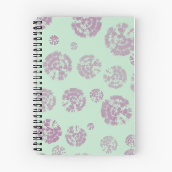 Item preview, Tie Dye Circles in Dahlia Violett on Light Green Background designed and sold by nabeArtist.