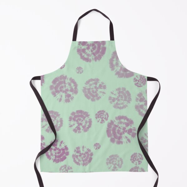 Item preview, Tie Dye Circles in Dahlia Violett on Light Green Background designed and sold by nabeArtist.