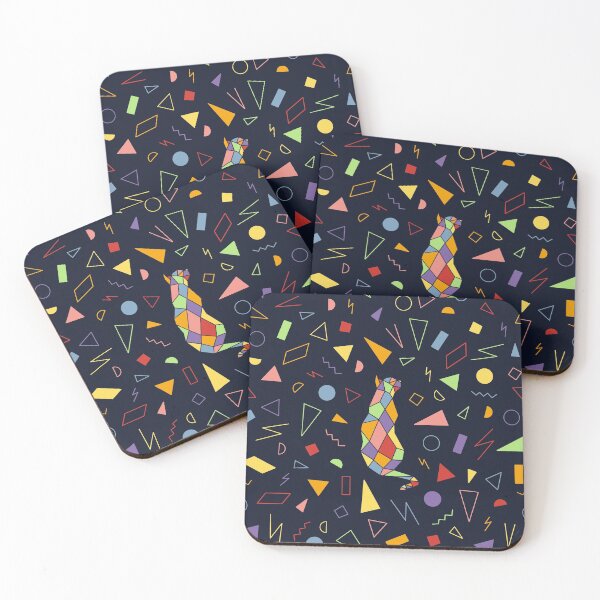 Item preview, Colorful  Minimal Pattern Geometric Cat designed and sold by The-Fancy-Space.
