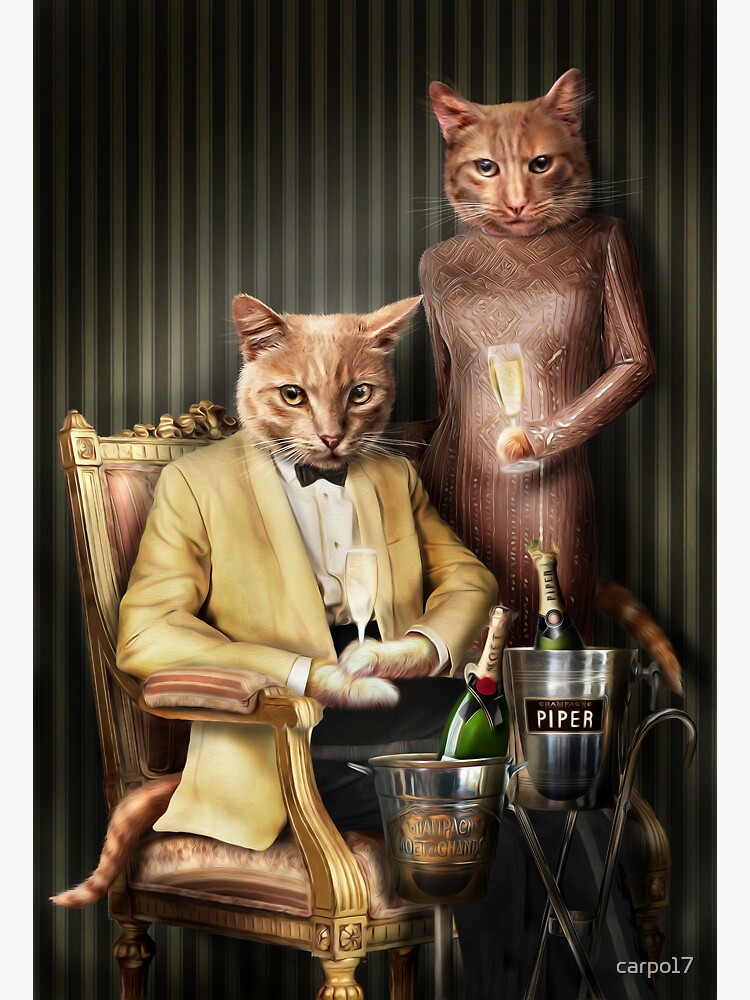 Cat Portrait - Moet and Piper by carpo17