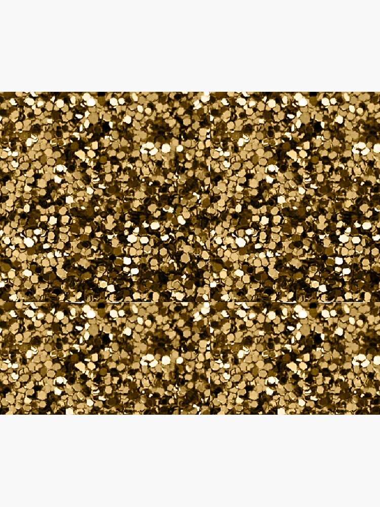 Disover Metallic gold glitter Shower Curtain