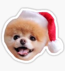 Holiday Pomeranian Sticker