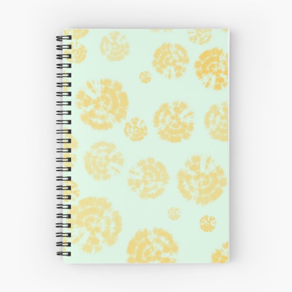 Item preview, Tie Dye Circles in Daffodil Yellow on Light Green Background designed and sold by nabeArtist.