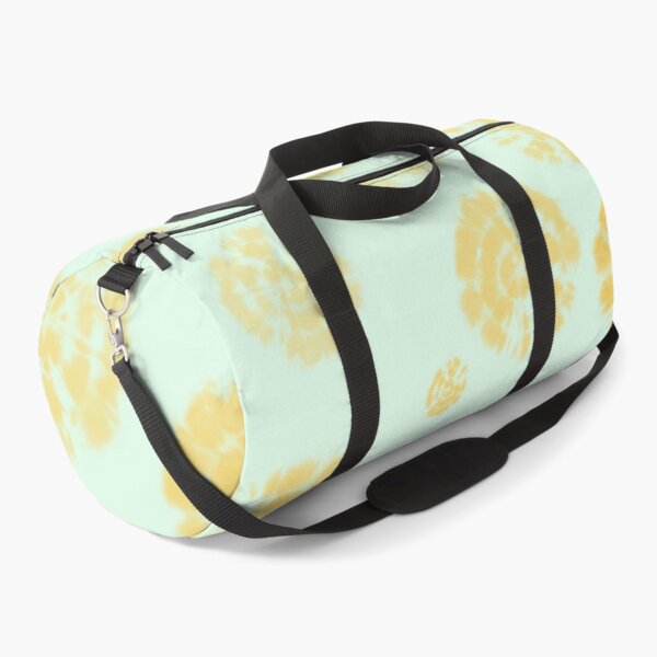 Item preview, Tie Dye Circles in Daffodil Yellow on Light Green Background designed and sold by nabeArtist.