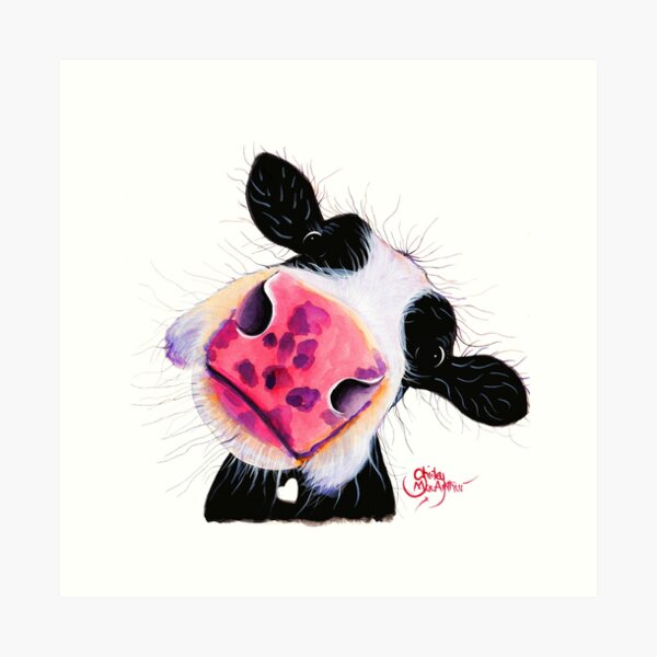 Item preview, COW PRiNT ' CARAMEL MILKSHAKE' BY SHIRLEY MACARTHUR designed and sold by Shirley MacArthur Limited.