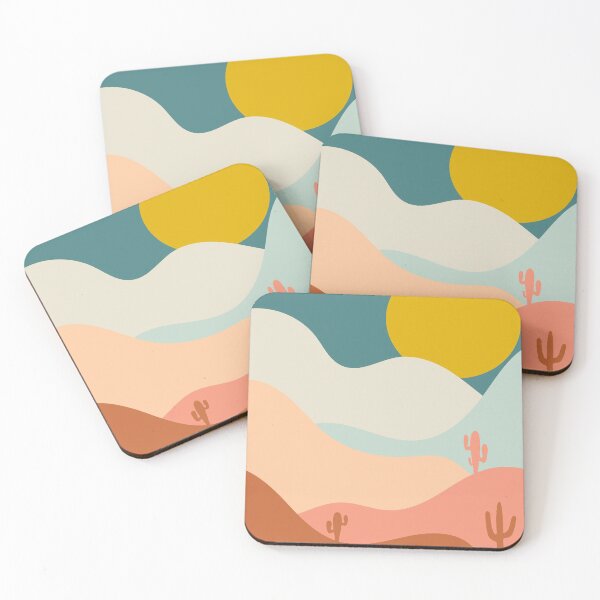 Item preview, Abstract Mountain Cactus Landscape designed and sold by OpalEllery.