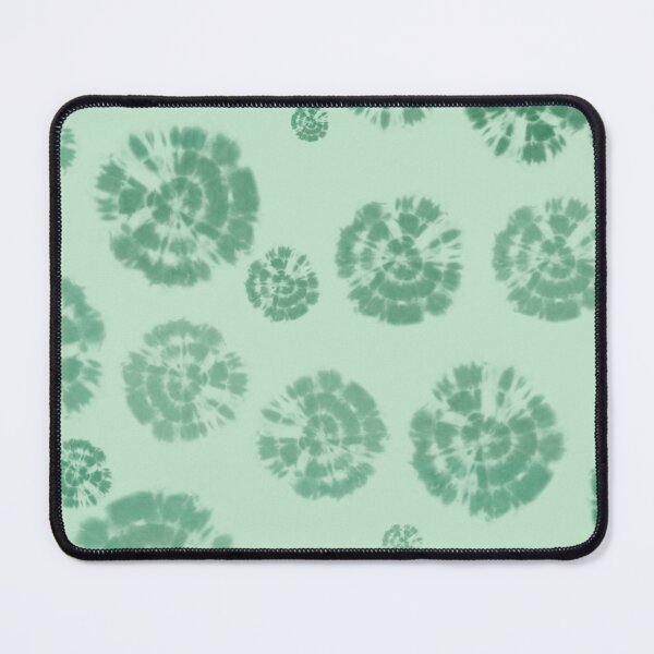 Item preview, Tie Dye Circles in Leprechaun Green on Light Green Background designed and sold by nabeArtist.