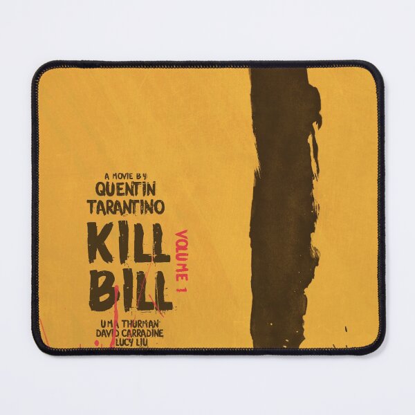 Item preview, Kill Bill, Quentin Tarantino, minimal movie poster, Uma Thurman, Lucy Liu, alternative film playbill designed and sold by Spallutos.