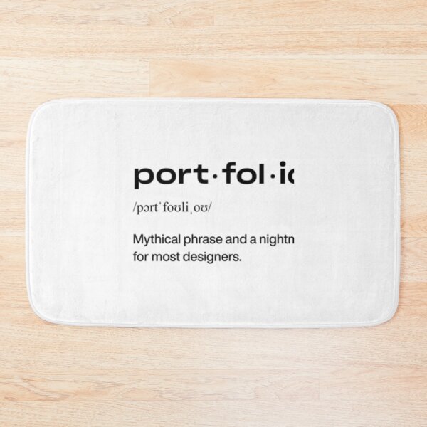 Item preview, 8pixels — PORTFOLIO black   designed and sold by shopajmadeit.