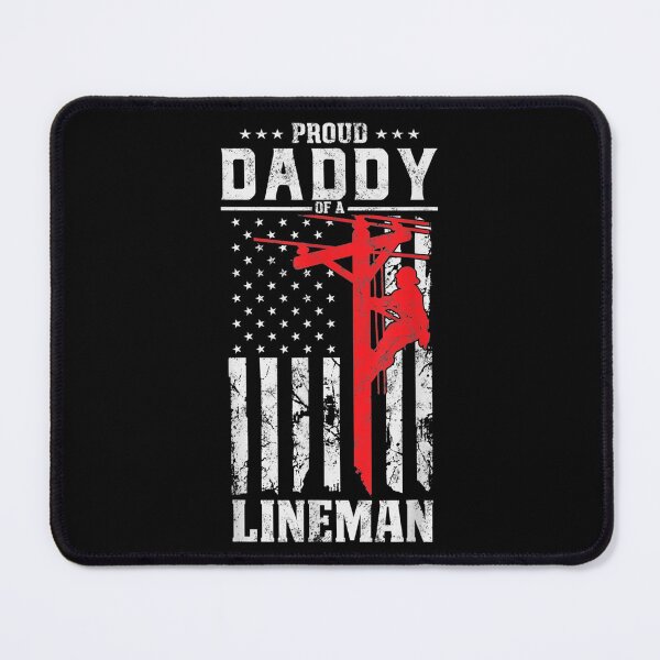 Item preview, Proud Daddy Of A Lineman Support Red Line American Flag designed and sold by maudean.