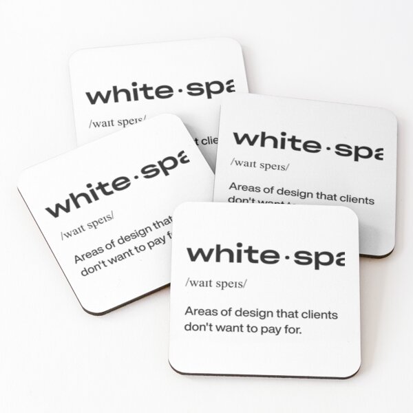 Item preview, 8pixels — WHITE SPACE black   designed and sold by shopajmadeit.