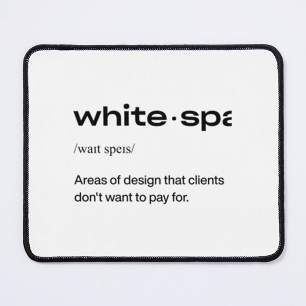 Item preview, 8pixels — WHITE SPACE black   designed and sold by shopajmadeit.