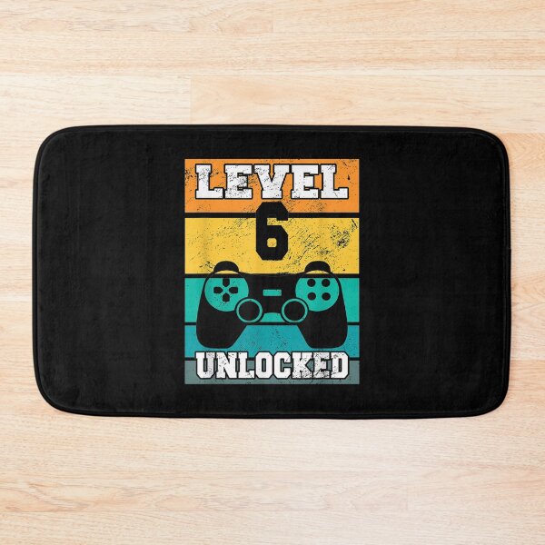 Item preview,  Level Unlocked Years Old Retro 80s 6th Birthday Gamer designed and sold by angelata.