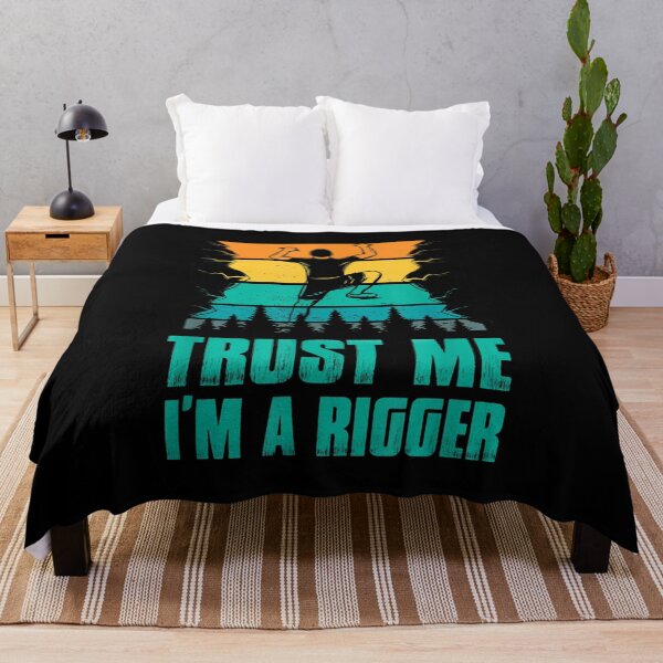 Item preview,  Retro Climber Trust Me Im Rigger Vintage Rock Climbing designed and sold by angelata.