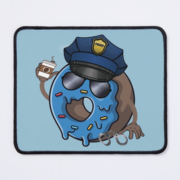 Item preview, Donut Police officer drinking coffee designed and sold by Donutlovers.